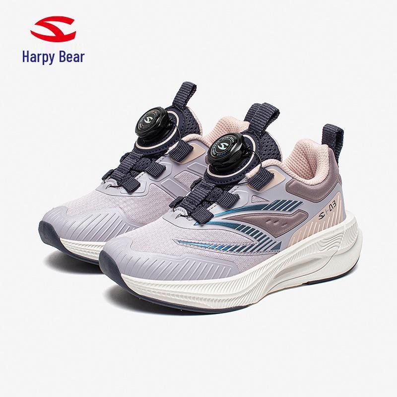 

Детские кроссовки Hapi Bear из двойной сетки с вращающейся кнопкой - Весенне-осенние повседневные спортивные туфли в стиле «папа» 28 светло-фиолетовый