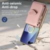 Luxury Ring Holder Zipper Cards Wallet Leather Case For Samsung Z Flip 7 6 5 4 Comfortable Grip Shockproof  Makeup Mirror Cover