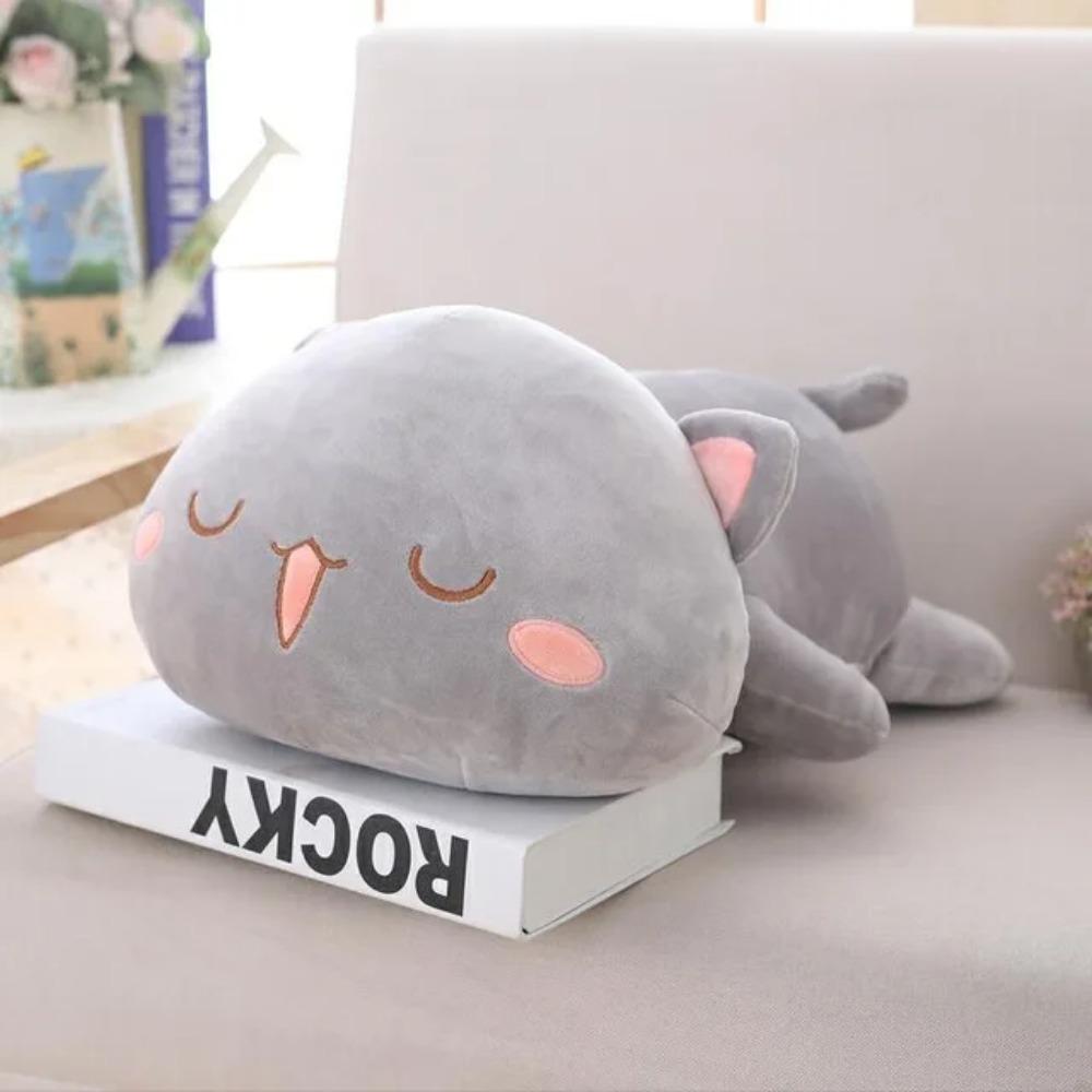 

1pc 35/50/65cm Kawaii Lying Cat Plush Toys Stuffed Cute Cat Doll Lovely Animal Pillow Soft Cartoon Cushion Kid Christmas Gift 35cm