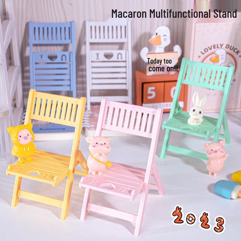 Creative Cute Mobile Phone Stand: Douyin Style Small Chair for Lazy Viewing