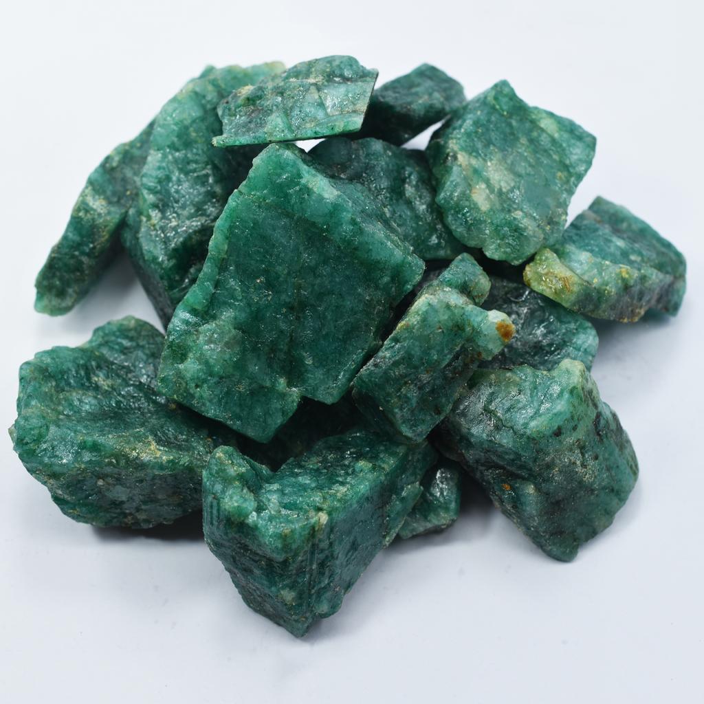200.10 Ct Colombian Green Emerald Uncut Rough Natural CERTIFIED Lot Gemstone