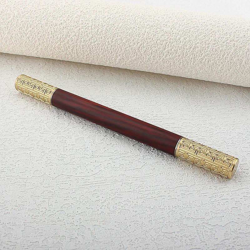 Luxury Classic Design Metal Fountain Pen Double Headed EF Nib  Ink Pen Caliber 3.4MM for Smooth Writing