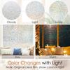 45x300cm Window Privacy Film Stained Glass Window Film Mosaic Static Cling Decorative Window Vinyl, Removable Rainbow Window Tint