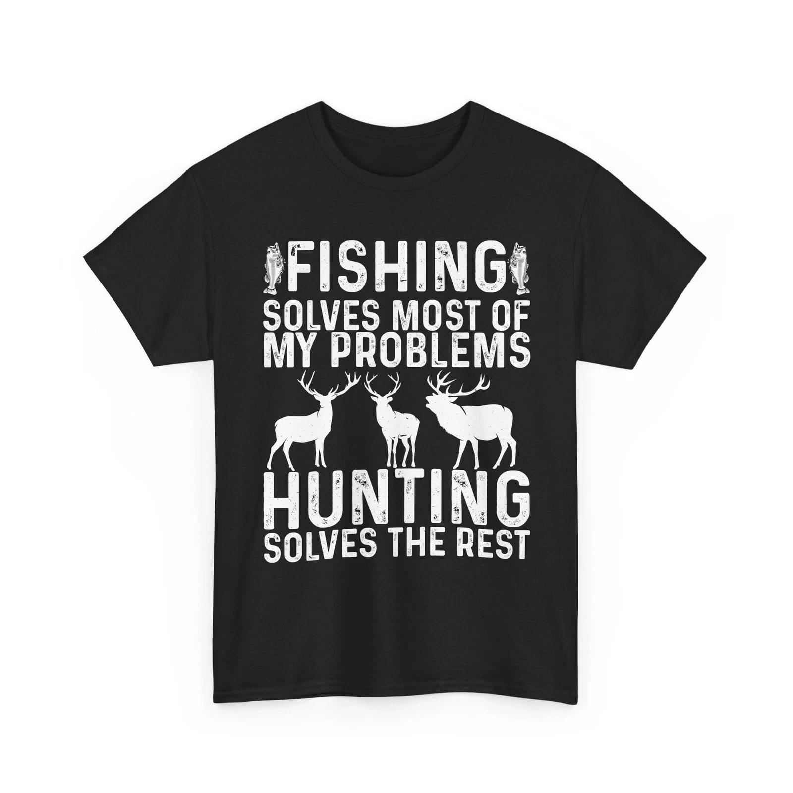 Fishing & Hunting T shirt, Hunter Fisherman Fishing Hunting Hunter Fun Shirt 4XL