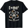 Funny Science Coffee Energy Milk Coffee Tshirt Y2k Top Emc2 Funny Printed Graphic T Shirts Casual Loose Streetwear Unisex