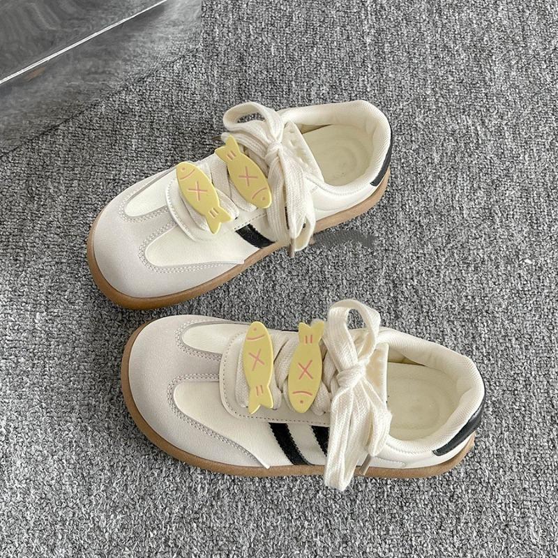 Autumn Platform White Shoes Women's New Women's Versatile Breathable Trend Shoes Retro