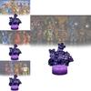 Luce Notturna a LED Animali Five Nights At Freddys con Telecomando per Decorazione Camera dei Bambini