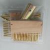 Eco-Friendly Portable Replacement Wire Weeding Brush Extra Hard Copper Plated Wire Long Handle Wooden Floor Brush Household