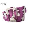 Stylish Metal Pin Buckle Belt Women Cow Pattern Belt, Imitation Horse Hair Leather Waist Casual Fabric Covered Band for Jeans Dresses