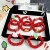 Christmas Cartoon Hair Ties: High Elastic, No-Damage Bands for Children – Perfect for Ponytails and Holiday Accessories