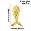 6pcs Real Gold Plated Marine Organism Shell Lobster Coral Stainless Steel Charms For Jewelry Making Supplies DIY Animal Pendant