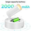 Intelligent Wall Light LED Table Lamp Touch 3-Color Dimmable 350° Rotatable USB Rechargeable Bedroom Bedside Night Light