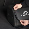 Car High-capacity Leather Storage Bag Car Trunk Organizing Box For Lexus FSPORT LBX NX RX 350h 450h ES UX 300e GS GX IS LS LX