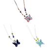 Stylish Butterfly Charm Necklace Unique Ethnic Fashion Pendant Neckchain For Casual Or Formal Wear