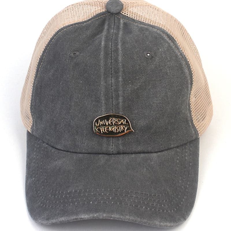 Universal Chemistry Pigment Washing Gray Meshcap Mesh Cap