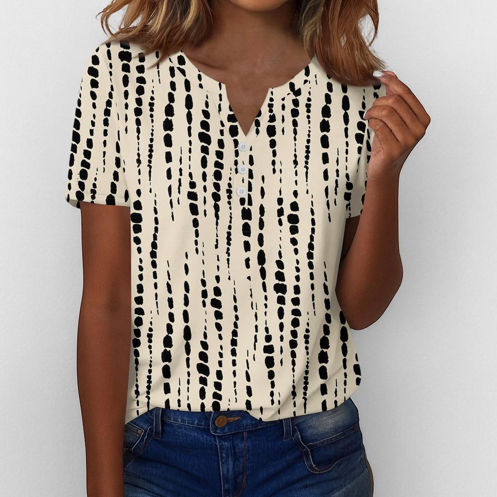 Summer Tops For Women Button Down Blouses For Women Dressy Casual V Neck T Shirts
