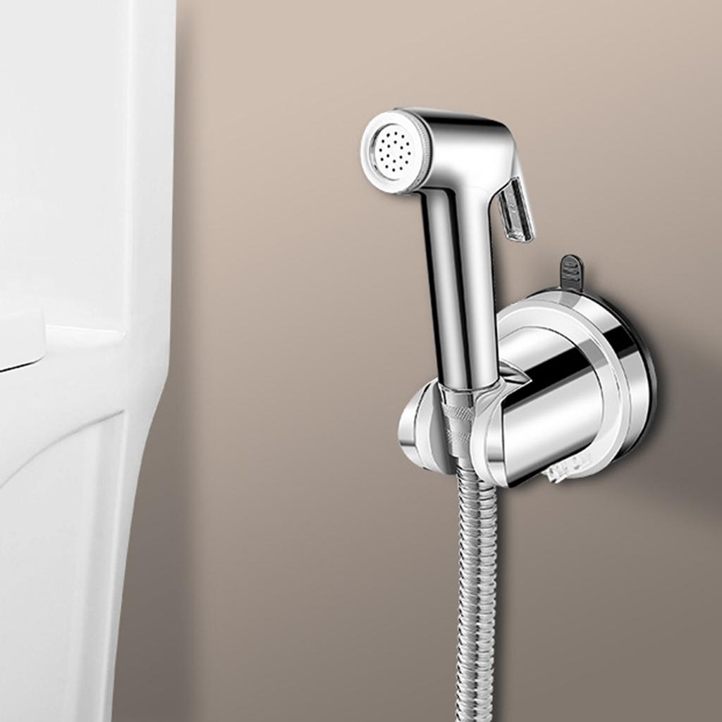 Bathroom Adjustable Wall Mounted Shower Head Holder Universals Suction Cup Shower Mount Holder Base Easy Installation