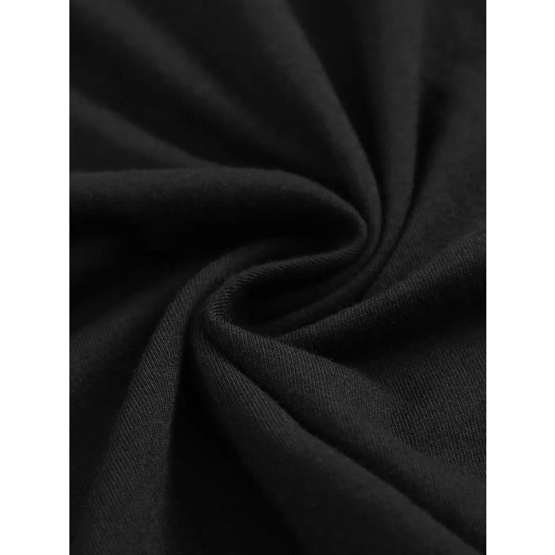 European Size Plus Size-Women'S Blessed Heart&Cross Print T-Shirt - Black with White Lettering&Golden Cross,Crew Neck Short Sleeve Valentine'S Day