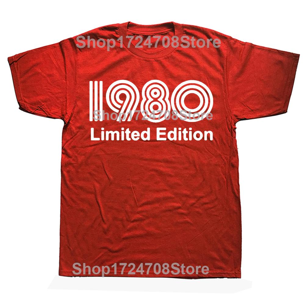 Novelty Awesome 1980 Limited Edition Funny 45th T Shirts Graphic Cotton Streetwear Short Sleeve Birthday Gifts Summer T-shirt