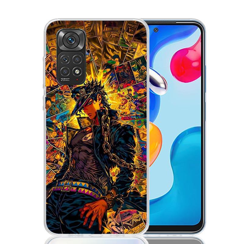 JoJo's Bizarre Adventure Kujo Jotaro Phone Case For Xiaomi Redmi Note 15 14 13 12S 12 Pro Plus 11S 11E 11 11T 10S 10 Art Soft Pa