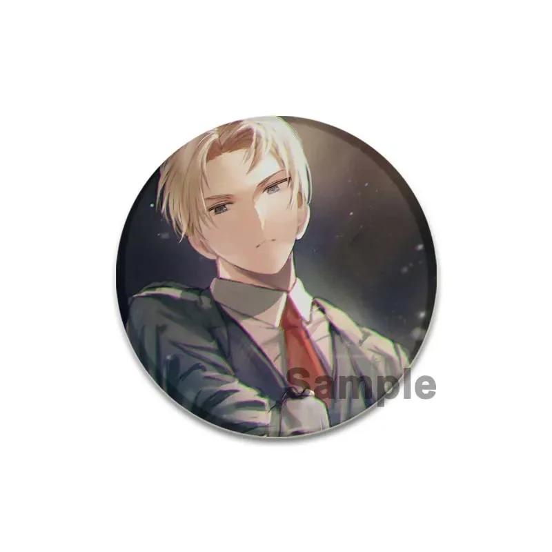 

32/44/58 мм Брошка ШПИГУН × СІМ Я Кругла емальована шпилька для рюкзаків Декоративний мультяшний значок Модні ювелірні вироби Аксесуари Подарунки шанувальникам Loid Forger 32mm