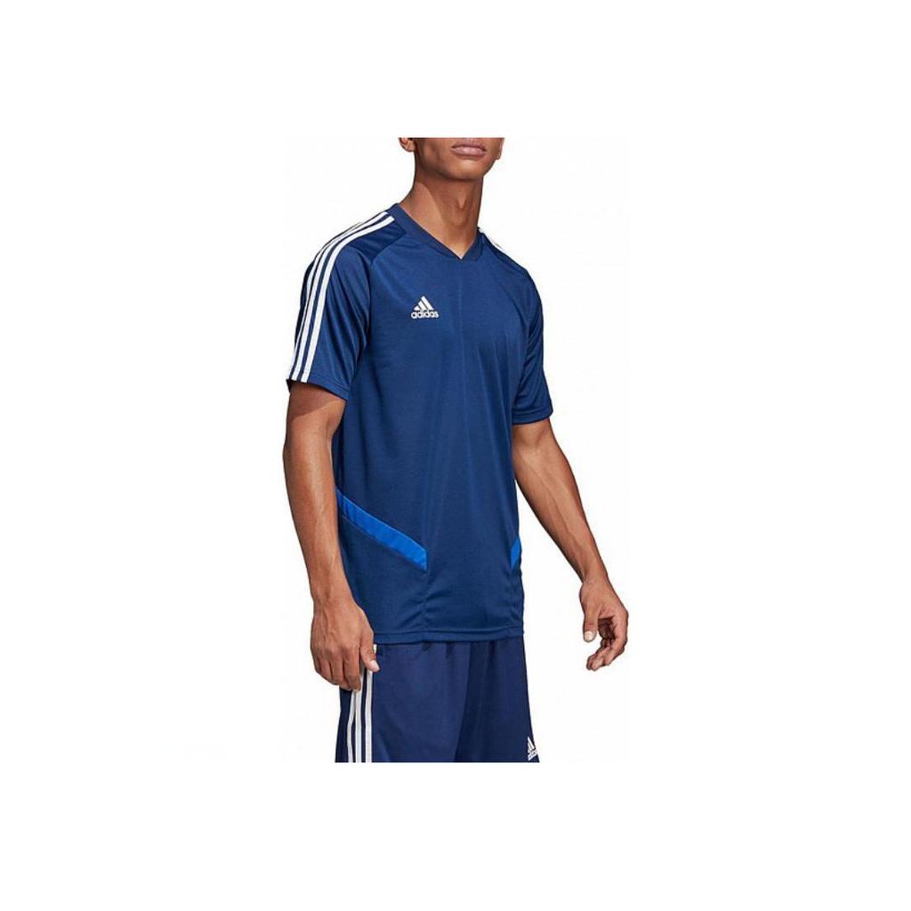 Adidas Alphabet Logo Print Short Sleeve Sweatshirt Men Tops Navy DT5286