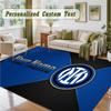 Crystal Velvet Square Rug Custom NameInter Milan Pattern Non Slip Home Floor Decor Rug