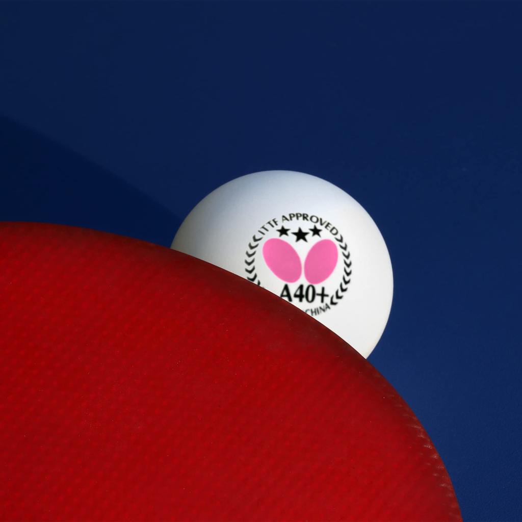 Butterfly Table Tennis Butterfly Three Star Balls White Pack of 95780 White Balls, A40+ (270), 6, (270)