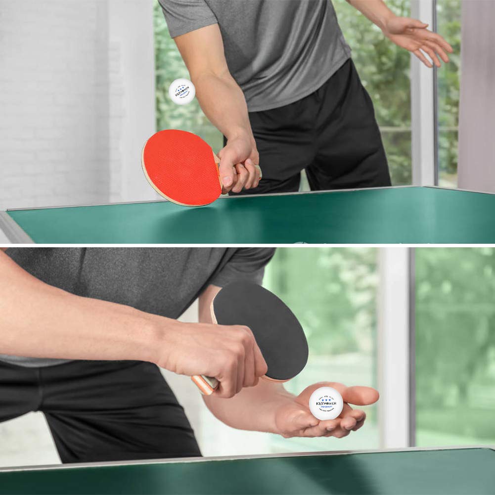 Homraku Table Tennis Balls for Practice and Match Ping Pong Balls Professional Three Star Level 40mm Plastic Pieces White (ABS Resin) (50 - - PRO)