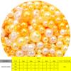 150 peças 3-8mm furo reto abs pérolas redondas imitação de contas para fazer joias