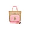 Bolso Tote de Poliéster, Bolsa de Compras, Bolso Cruzado, Bolso de Hombro Único Regular para Mujer Beige Casual