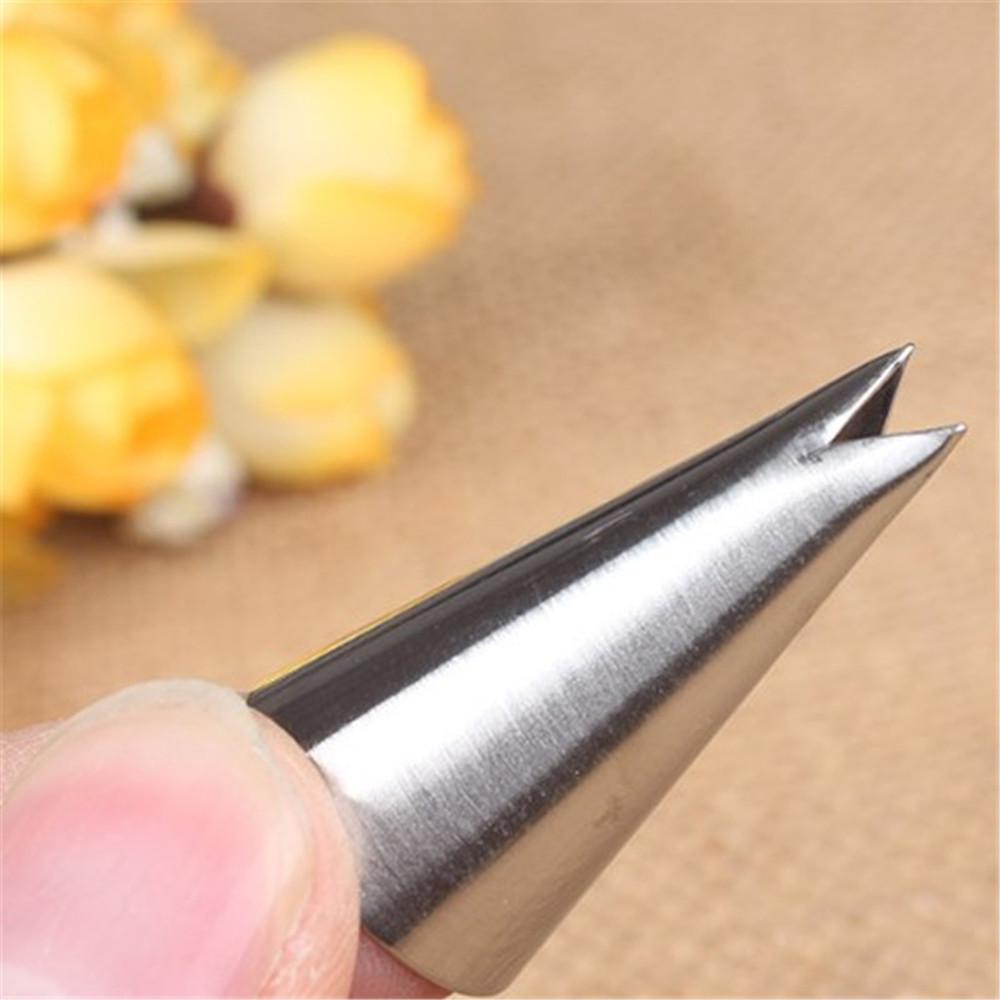 

1 шт. Насадки для труб из нержавеющей стали, насадки для украшения кексов в виде маленьких розовых листьев, насадки для выпечки, насадки для украшения помадки в виде листьев, инструменты для выпечки серебряный