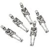 20 Adet/grup 9*38mm Tibet Alaşımlı İskelet Takılar Kafatası Kolye Uçları DIY Kolyeler Küpeler Takı Yapımı Aksesuarları