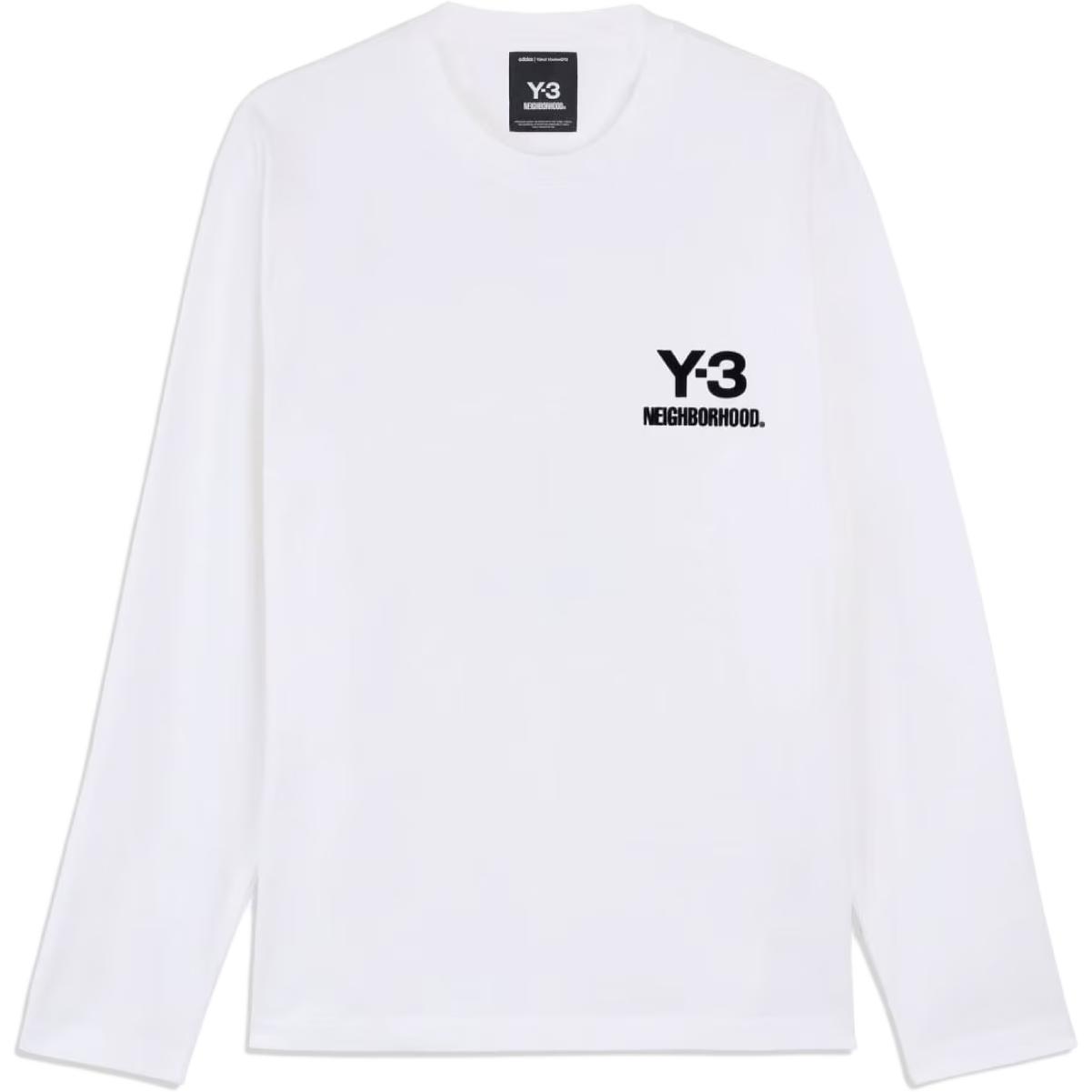 

Y-3 Футболка с длинным рукавом с логотипом X Neighborhood белая унисекс JX7455 S