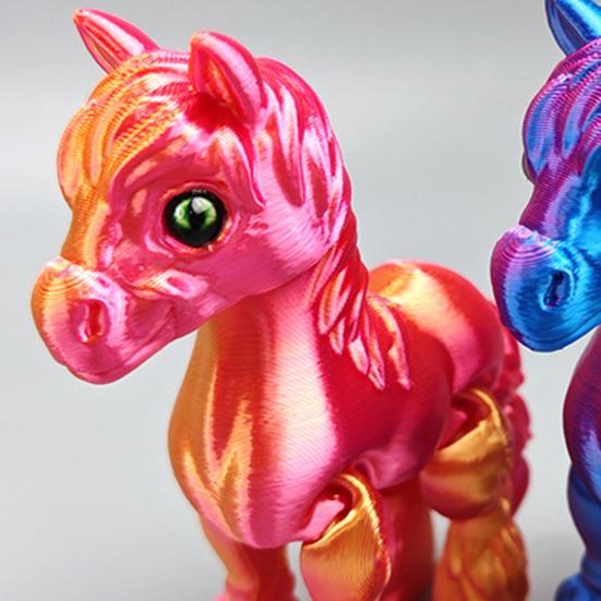 3D tištěná hračka kůň kloubový kůň s flexibilními klouby úleva od stresu stolní mazlíček fidget hračka pro hru a vystavení dárek pro děti