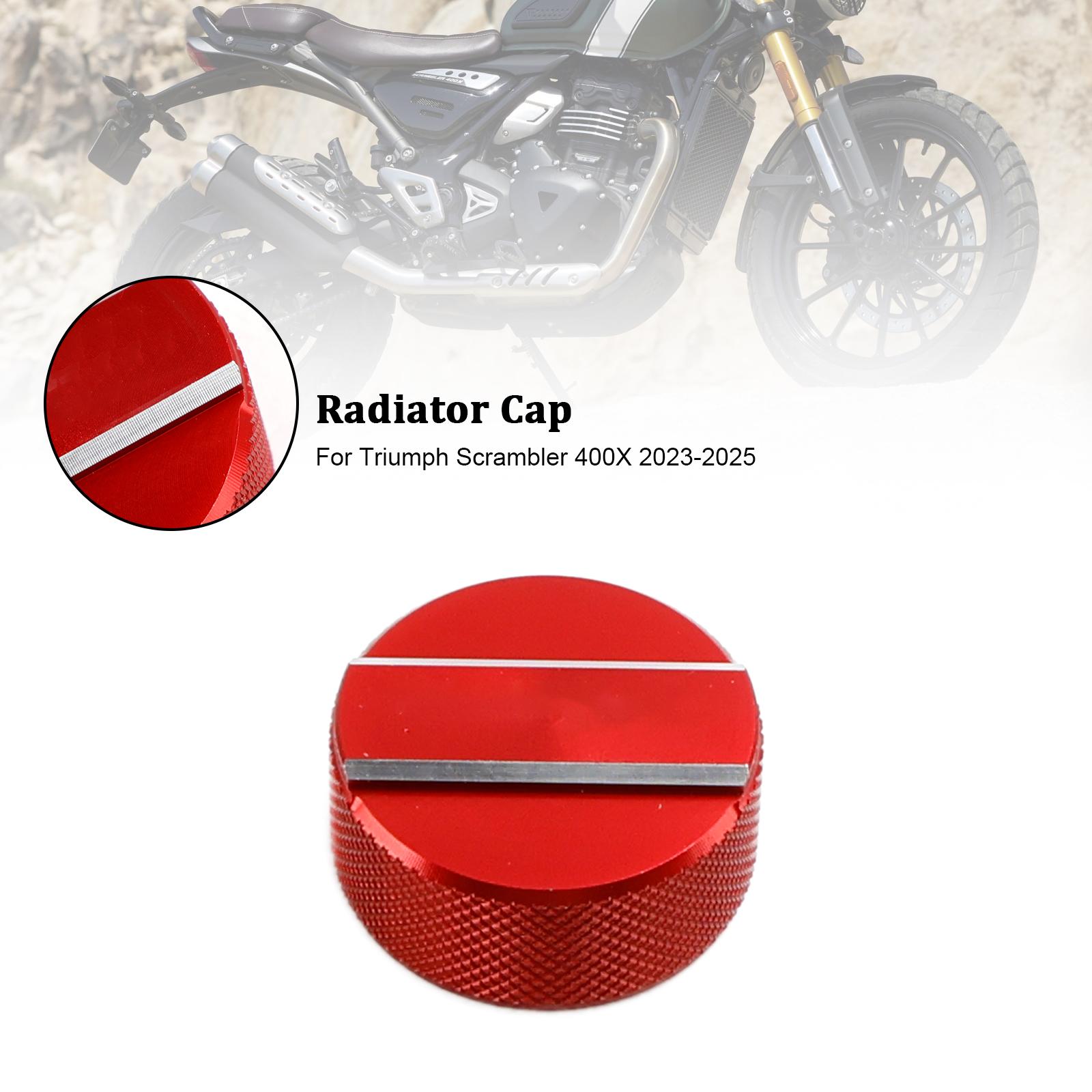 

Radiator Cover coolant Cap Lid For Scrambler 400X 2023 2024 2025 Red