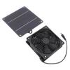 3W Solar Powered Exhaust Fan Outdoor Portable Ventilator for Greenhouse Dog Chicken Pet House