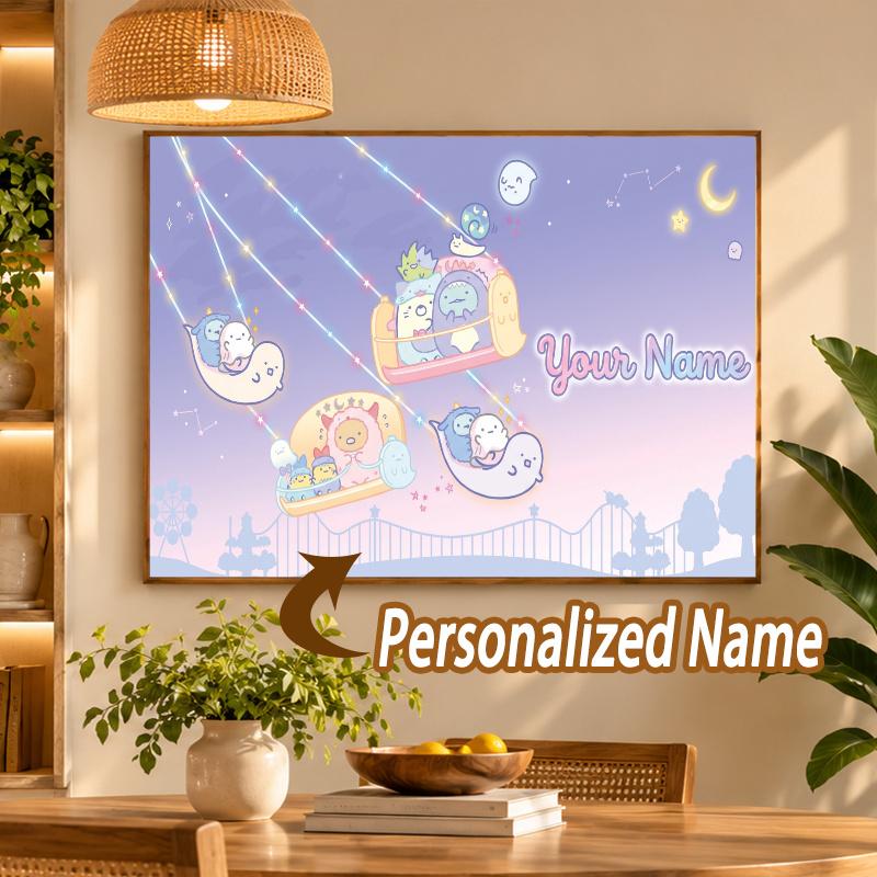 Custom Name Sumikko Gurashi 5D Diamond Painting Personalized Full Drill Diamond Art Kit Gift