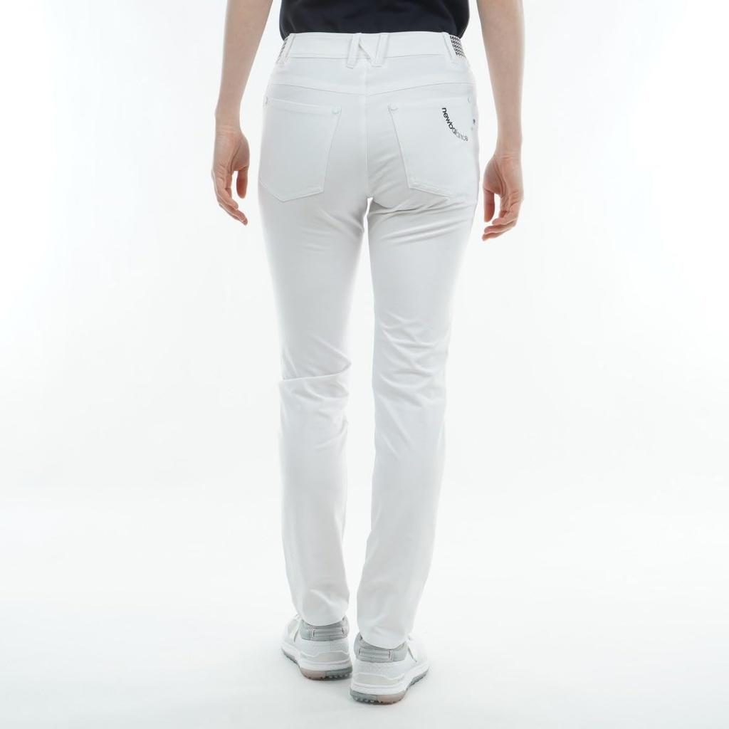 Golf Slim Long Pants Sweat Quick 2 [New Balance] Women's (4WAY Stretch, Absorbent, Drying, Stretch) / 012-4131501 030_White [L]