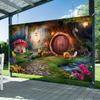 Enchanted Forest Tapestry, Fairy Tale Background Cloth, Home Decor