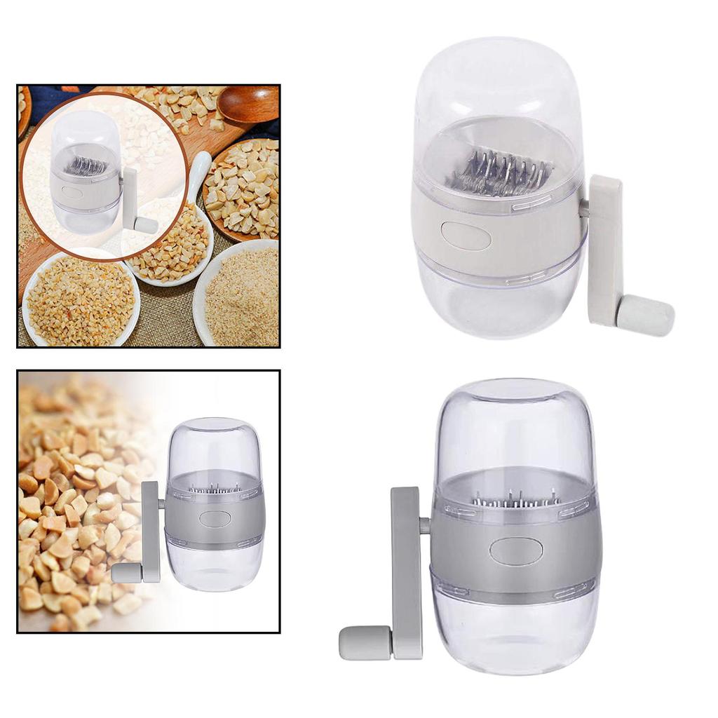 Mini Spice Grinder Hand Crank Multipurpose Manual Spice Mill Nut Chopper Nut Grinder for Coffee Bean Kitchen Spices Pecans Nuts
