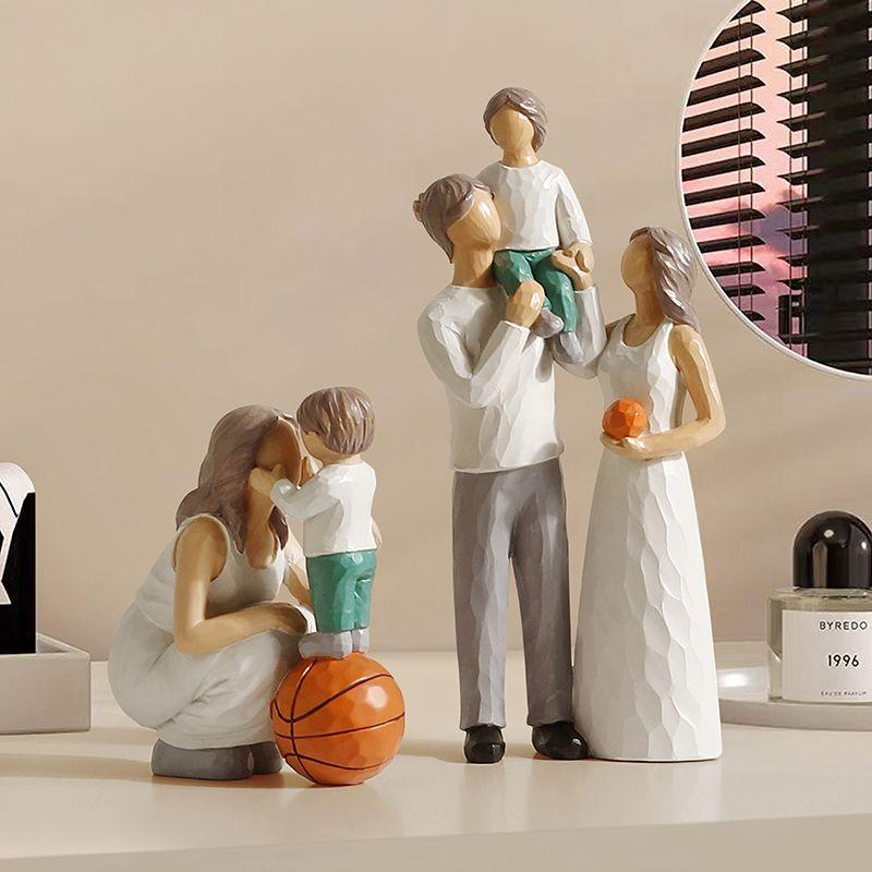 Home Decor Resin Statue People Model Figurines for Interior Home Decoration Accessories Living Room Decoration Christmas Gifts