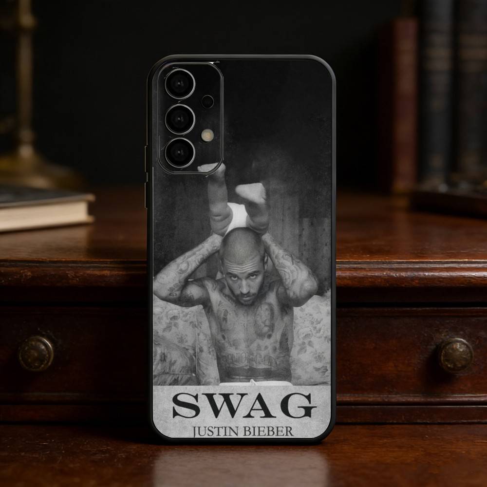 Swag J-Justin B-Bieber Phone Case For Samsung S25,24,23,22,30,21,10,9,Ultra,Plus,Lite Soft Black Case Samsung S21Ultra