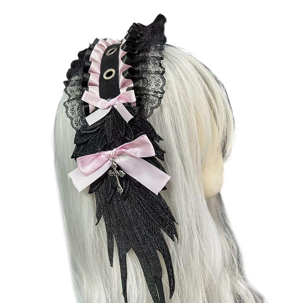 Stylish Bowknot Embellished Headpiece Elegant Hair Jewelry Lolita Hairband Great for Enhancing Your Look At Event