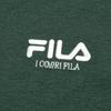 Fila Original Classic Embroidered Logo Simple Fashion Retro Casual Sports Comfortable Knitted Short Sleeve T-Shirt Unisex T-Shirt Green F51U619103FDG