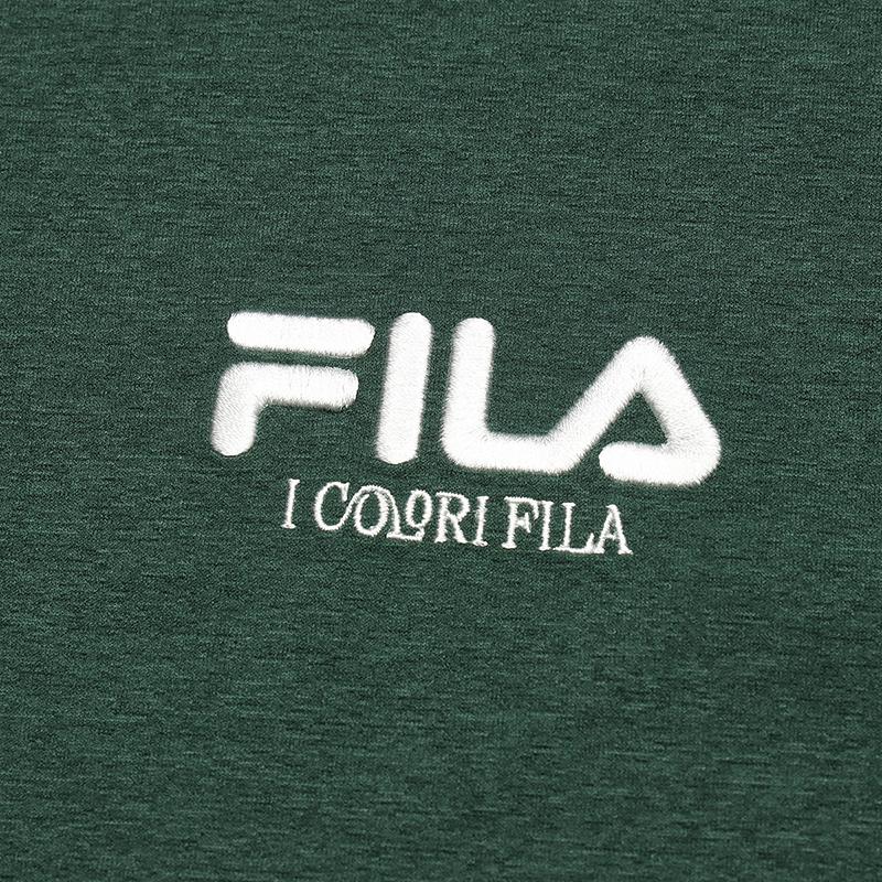 Fila Original Classic Embroidered Logo Simple Fashion Retro Casual Sports Comfortable Knitted Short Sleeve T-Shirt Unisex T-Shirt Green F51U619103FDG