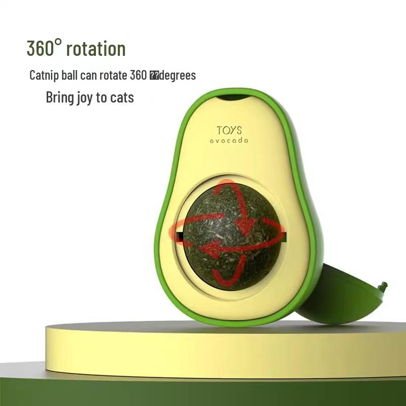 Avocado Catnip Self-Play Toy: Gall Fruit Lickable Cat Entertainment