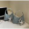 IELGY Ladies Handbag Denim Shoulder Underarm Dumpling Bag
