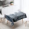 Winter Snow Tablecloth Beautiful  Anti-fouling Waterproof Rectangular Kitchen Table Home Decoration