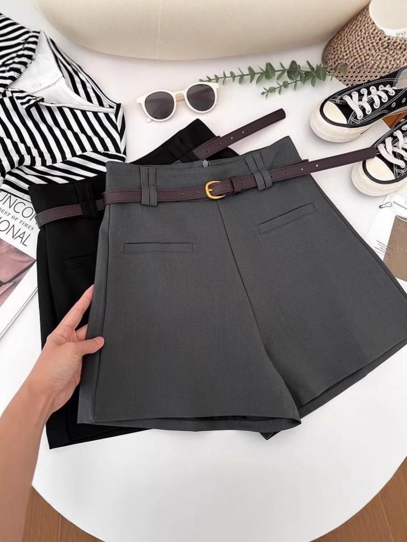 

Korean-Style High-Waist Slimming Wide-Leg Bootcut Women s Shorts XXL сірий колір